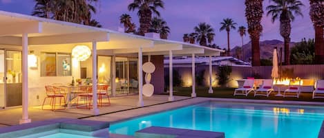 A heated pool