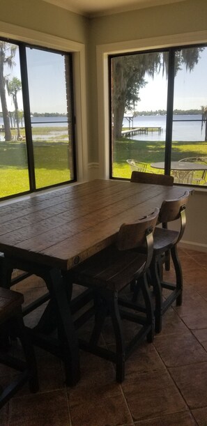Dining - Santa Fe Lake - Dock with Swimming Area and Stunning Sunsets (Keystone Heights)
