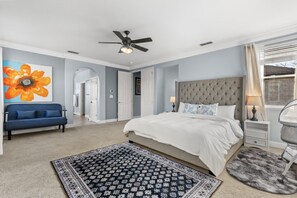 6 bedrooms, desk, iron/ironing board, WiFi