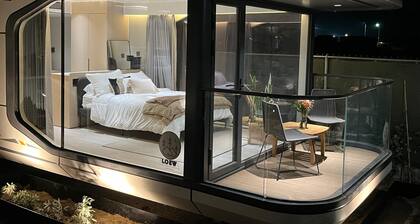 Modern 3-Smart Home estate in wonderful Valle de Guadalupe with Firepit, gardens