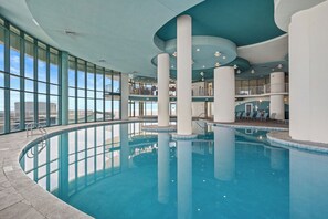 Indoor pool, a heated pool