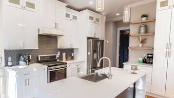 Microwave, oven, stovetop, dishwasher