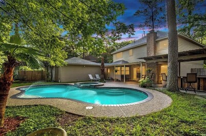 Kingwood Retreat w/ Pool, Spa & Game Room in the Tranquil Livable Forest