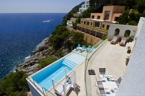 Pool - Villa 'Blanca' with Sea View, Wi-Fi and Air Conditioning (Capdepera)