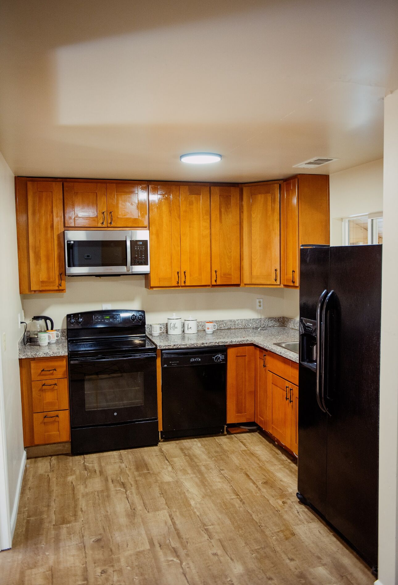 Microwave, oven, stovetop, dishwasher