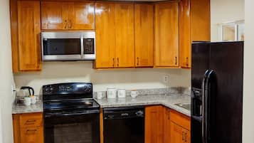 Microwave, oven, stovetop, dishwasher