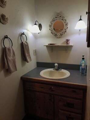 Towels, soap, toilet paper