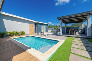 Pool - Casa Hooiberg Private Pool,Gazebo & Near Beaches (Oranjestad)