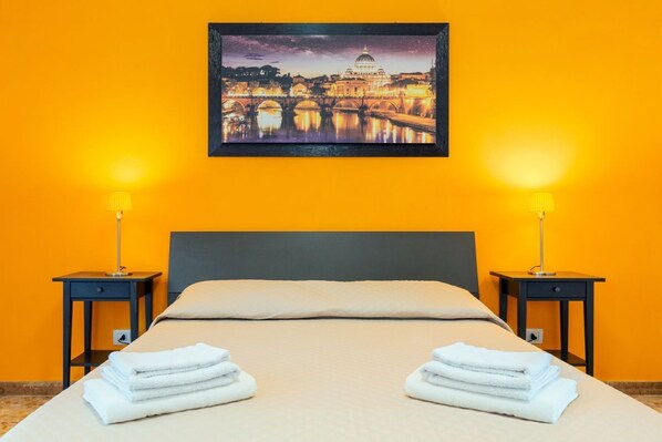 2 bedrooms, iron/ironing board, travel crib, WiFi