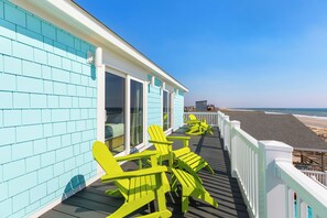 Terrace/patio - New Construction-Beachfront-Private Pool, heat option-Hot Tub-Elevator-6BR 5.5BA (Oak Island)