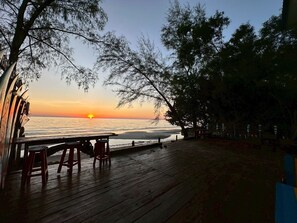 Blick von der Unterkunft