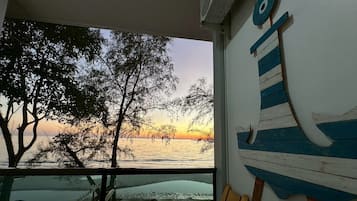 Vue depuis lâhĂ©bergement