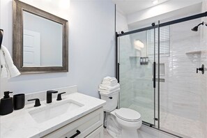 Een douche, een haardroger