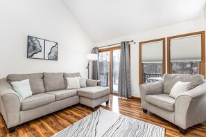 Smart TV, fireplace, video games, foosball