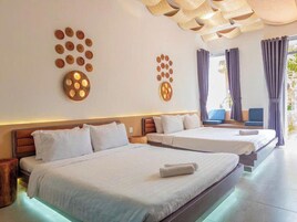 Comfort Bungalow, Non Smoking, Pool View | Desk, laptop workspace, blackout drapes, iron/ironing board