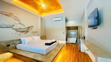 Habitación clásica doble, 1 cama de matrimonio grande, Aire acondicionado | Wifi gratis y ropa de cama