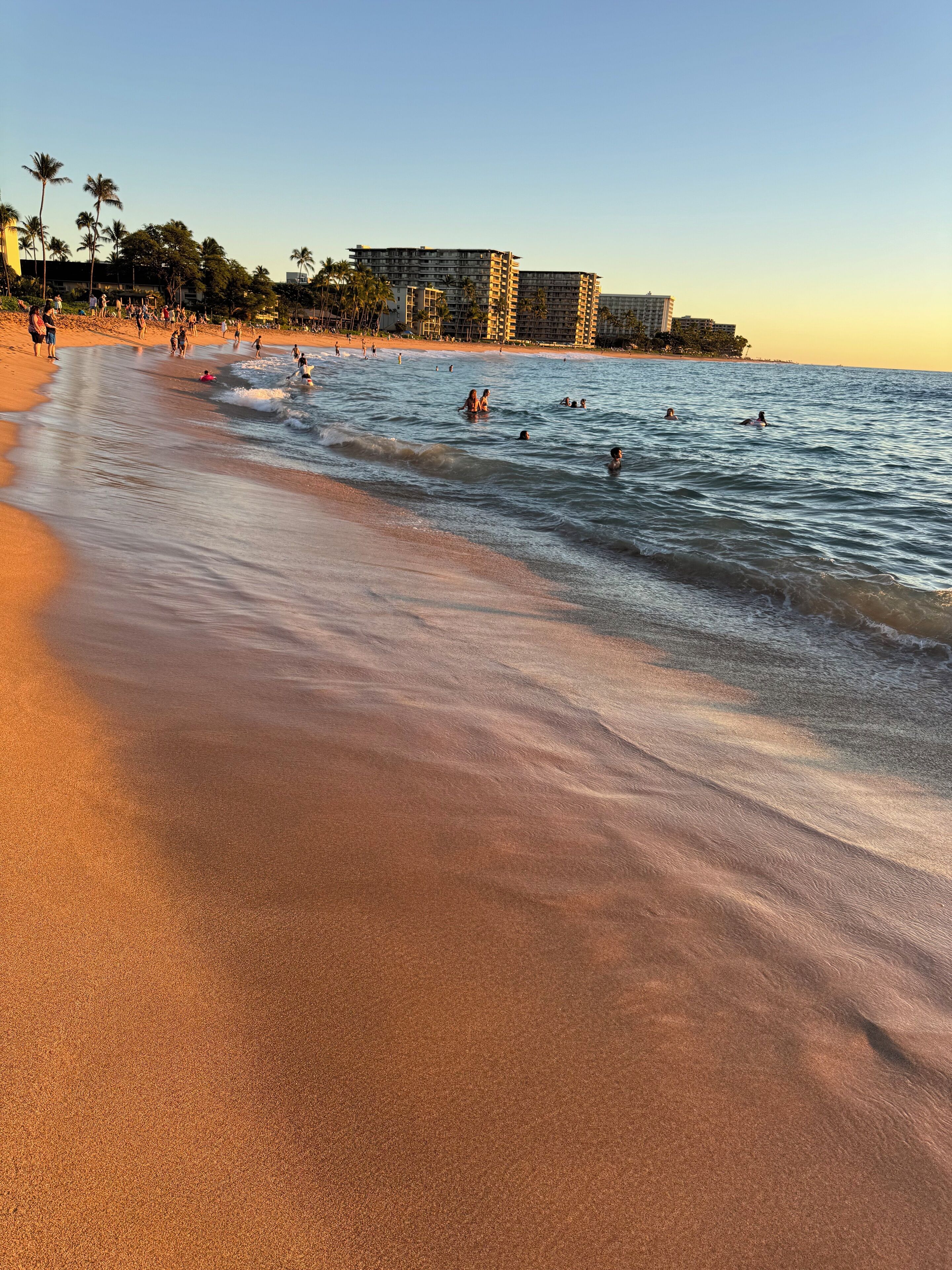 On the beach