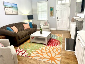 Smart TV, fireplace, video games, books