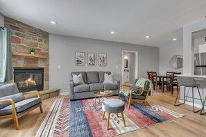 TV connectée, cheminée