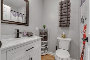 Hair dryer, towels