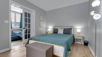 2 bedrooms, iron/ironing board, free WiFi, bed sheets