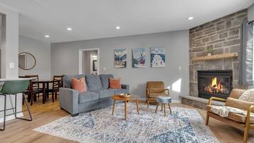 TV connectée, cheminée