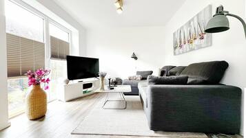 TV, books, stereo