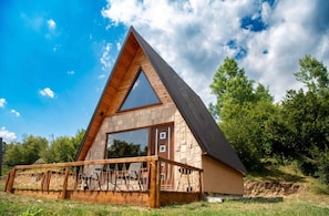 Ferienhütte, 1 Schlafzimmer, Raucher, Balkon | Aussenbereich