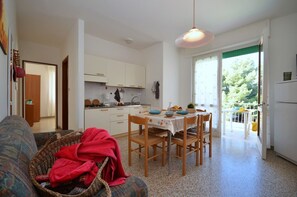 Apartment, 2 Bedrooms, Terrace | Dining room - Spacious Apartment Near the Beach in Lignano (Lignano Sabbiadoro)