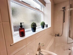 Shower, hair dryer