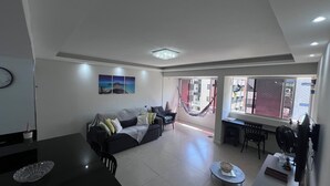 Living area - INATIVO NEW Ponta Verde 200m Beach/Lighthouse/Coral Landmark (Ponta Verde Maceió)
