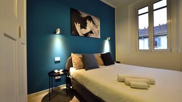 1 Schlafzimmer, BĂŒgeleisen/BĂŒgelbrett, kostenloses WLAN, BettwĂ€sche