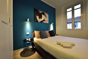 1 soverom, strykejern/-brett, wi-fi (inkludert) og sengetøy