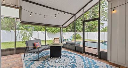 Turquoise Oasis I Family & Dog Friendly I Saltwater Pool I Firepits