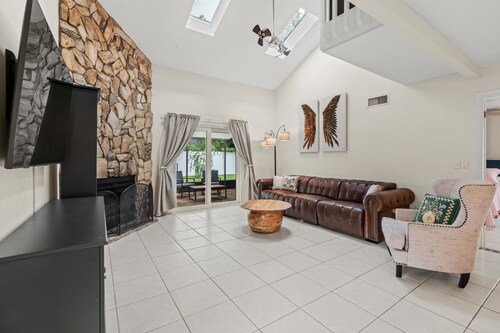  Saltwater Pool I Firepits I Large Fenced Backyard I 4 Miles to Beach