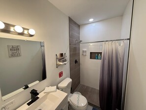Towels, soap, toilet paper