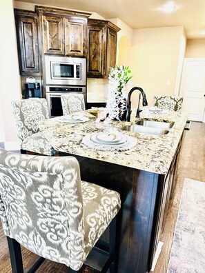 Microwave, oven, stovetop, dishwasher