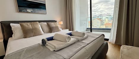 Deluxe Apartment, City View | 1 bedroom, blackout drapes, iron/ironing board, free WiFi