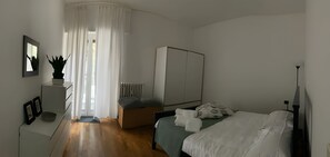 1 غرفة نوم وواي فاي وملاءات أسرّة