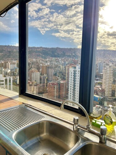 Central Apartment with Stunning Views in La Paz