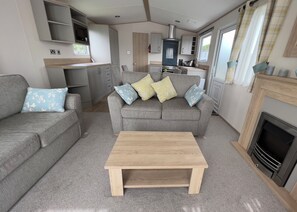 TV connectée, cheminée