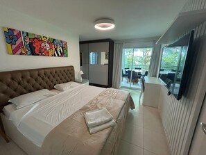 3 bedrooms, free WiFi, bed sheets - Golfville Resort on the beachfront, 3 suites, Porto das Dunas (Porto das Dunas Aquiraz)