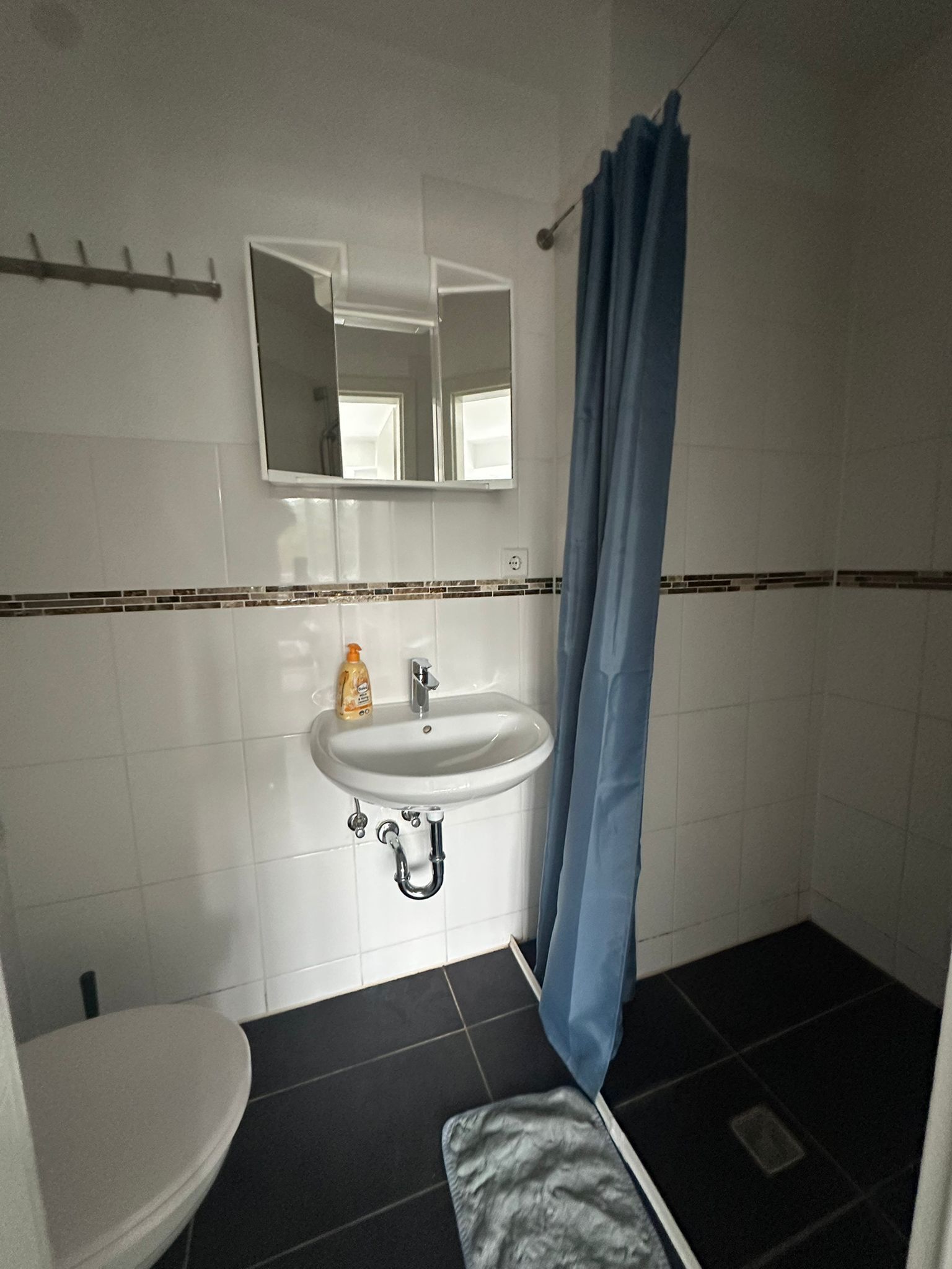 Towels, soap, shampoo, toilet paper