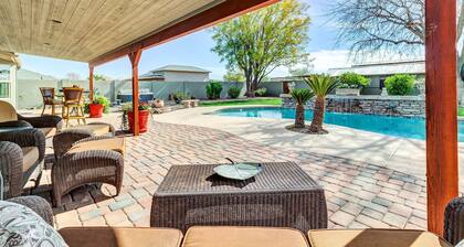 Charming, Pet-friendly, 3-bedroom home in Gilbert with AC, WiFi, pool, hot tub