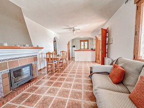 Villa, 3 chambres, fumeurs, piscine privée | Salle de séjour