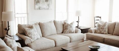 Smart TV, fireplace, printers