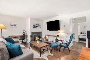 TV connectée, cheminée