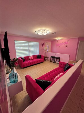 TV connectée, cheminée