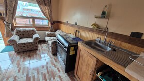 Cabin dành cho gia đình, quang cảnh sân vườn | Bếp riêng