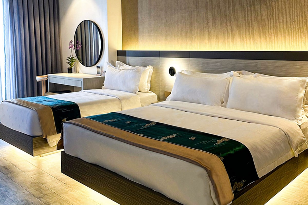 Family Suite | Katil lipat simpan/tambahan, Wi-fi percuma, cadar katil 